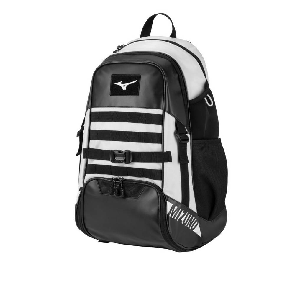 Panske Batoh Mizuno MVP X Baseball Čierne/Biele Vypredaj XPND28679